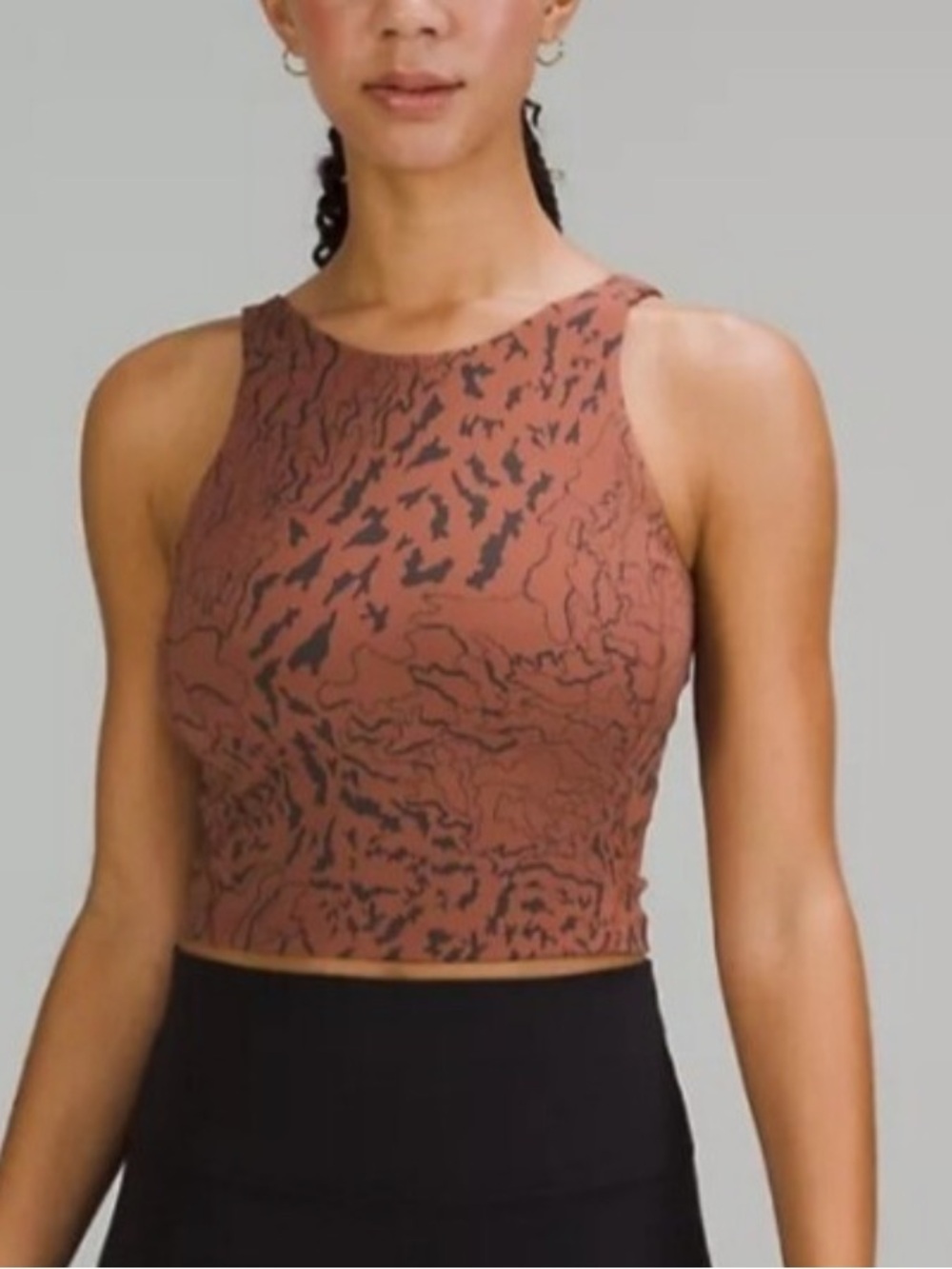 NWT Lululemon Athletica Align High-Neck Copper Camo Tank Top Size 2